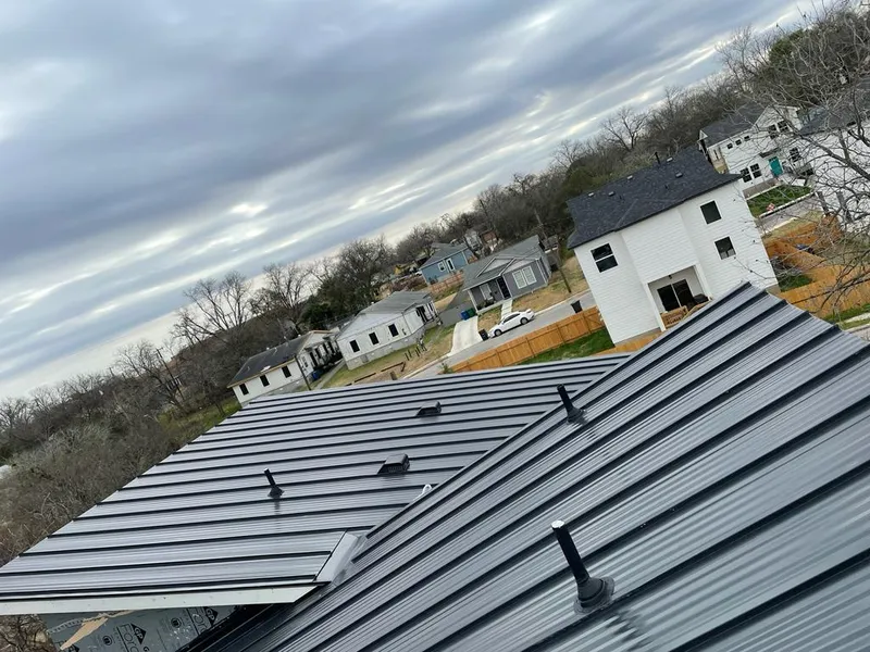 Standing seam metal roof panels with vents for Skylight Repair in Ridgeland